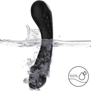 Armony Vibrators-Dildo Vibrator G-spot din Silicon Negru-10 Trepte - imagine 4