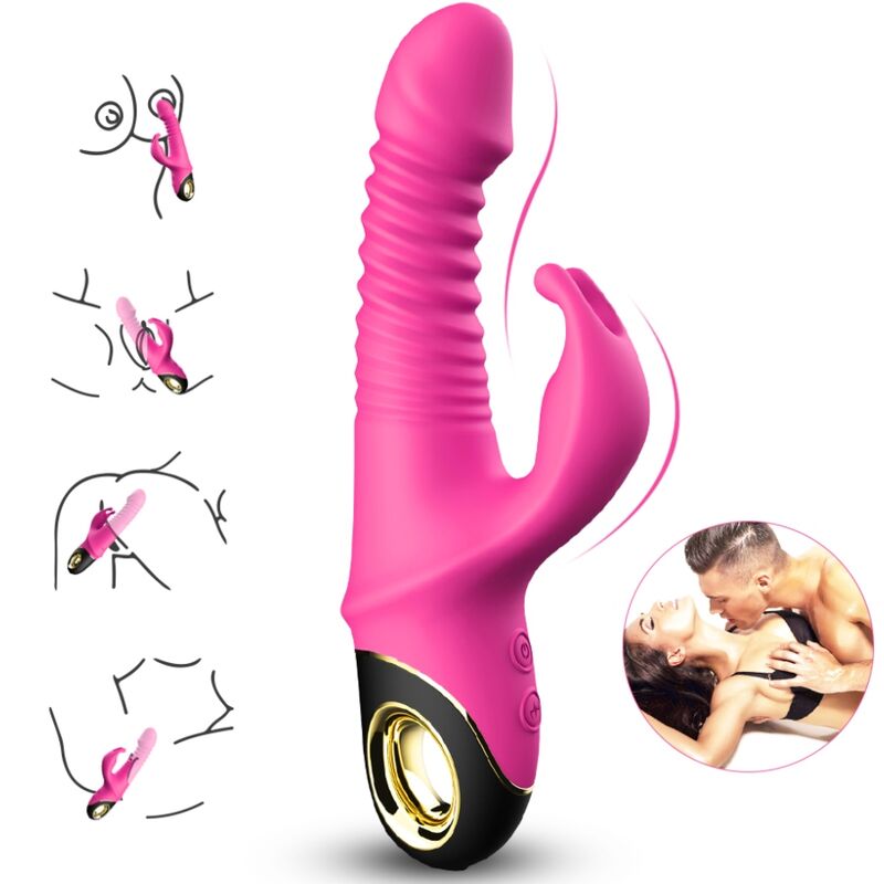 Armony Vibrators-Zing Dildo Vibrator Rabbit Fuchsia-Silicon, 10 2 img 163283 bc0c108d4a0d41575a2666222aac2431 1