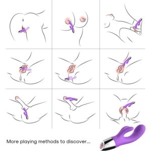 Armony Vibrators-Vibrator Rabbit Mov-Silicon, 10 Trepte 8 Armony Vibrators-Vibrator Rabbit Mov-Silicon, 10 Trepte - imagine 3