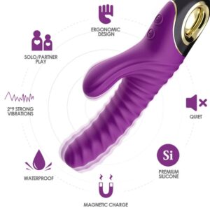 Armony Vibrators-Eternity Vibrator din Silicon Violet-10 Trepte 8 Armony Vibrators-Eternity Vibrator din Silicon Violet-10 Trepte - imagine 3