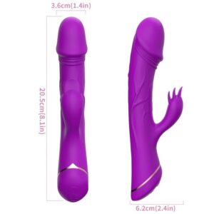 Armony Vibrators-Dildo Vibrator Rabbit din Silicon, Mov-12 Trepte - imagine 3