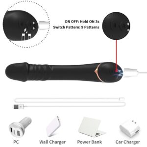 Armony Vibrators-Dildo Vibrator Silicon Negru-10 Trepte 7 Armony Vibrators-Dildo Vibrator Silicon Negru-10 Trepte - imagine 3