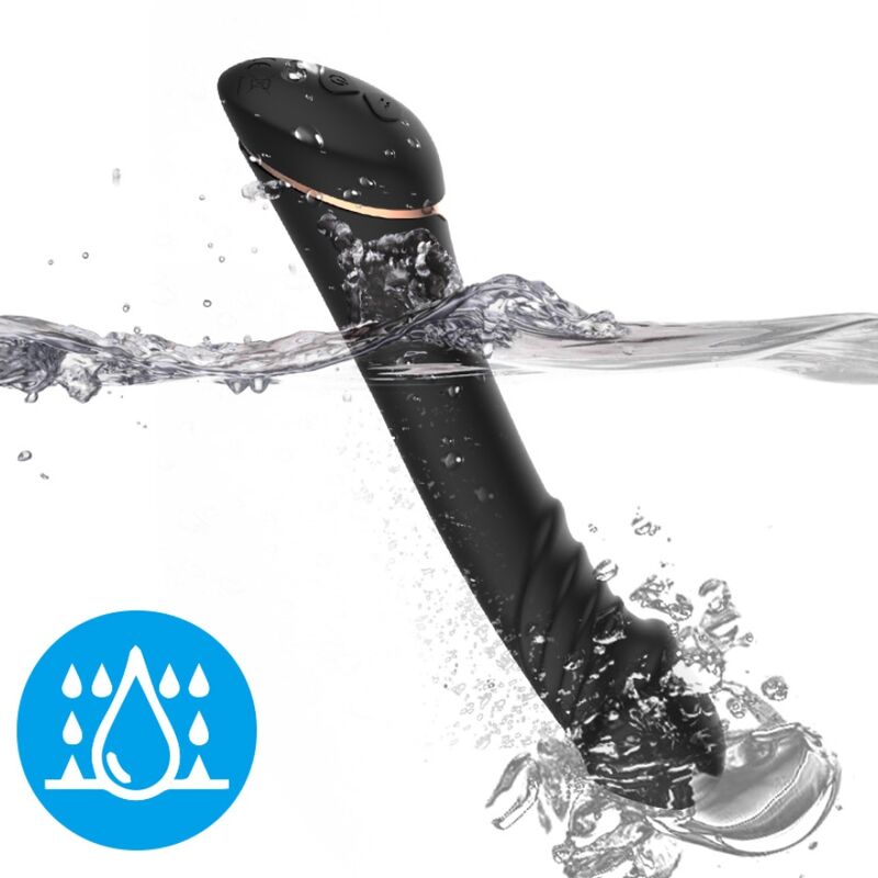 Armony Vibrators-Dildo Vibrator Silicon Negru-10 Trepte 2 img 163372 153a2e6e1a235679fad718e7b68d3ede 1