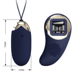 Remote Control-Mina Ou Vibrator cu Telecomandă Albastru-Silicon 10 Remote Control-Mina Ou Vibrator cu Telecomandă Albastru-Silicon - imagine 4