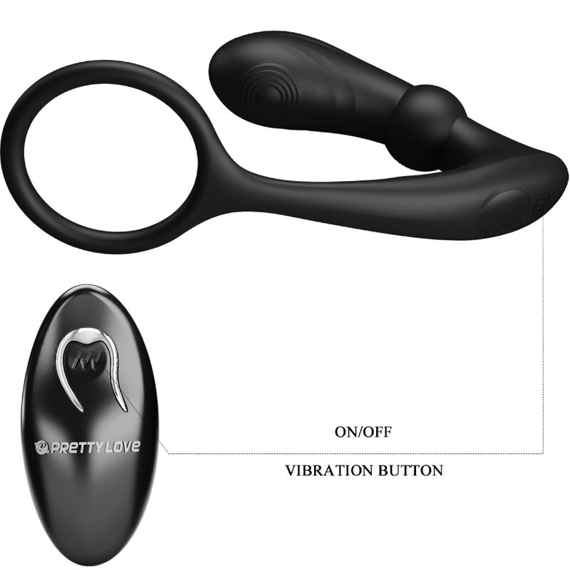 For Him-Warren Negru Inel pentru Penis și Plug Anal Vibrator 6 img 163595 dc511e805bf12ce971034ecaf804be5e 1