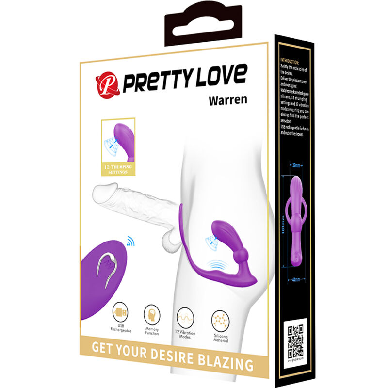 For Him-Warren Violet Inel Anal cu Vibrator-Silicon, 12 Trepte 6 img 163603 19fdc08849503235e846e13c9bde8321 1