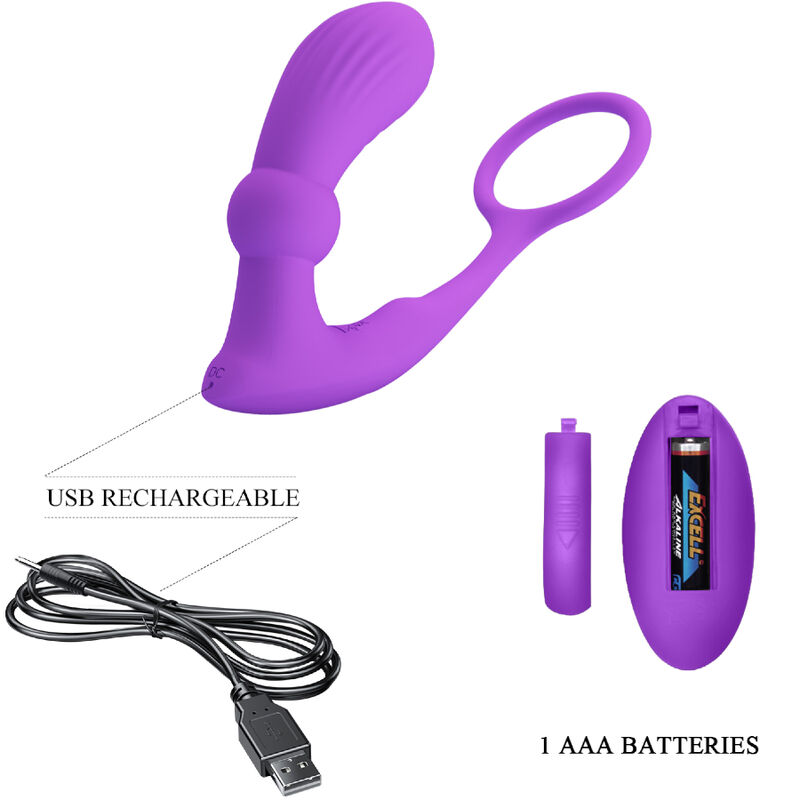 For Him-Warren Violet Inel Anal cu Vibrator-Silicon, 12 Trepte 5 img 163604 6a6d29a51bd45c9251aa2fc4ac91f148 1