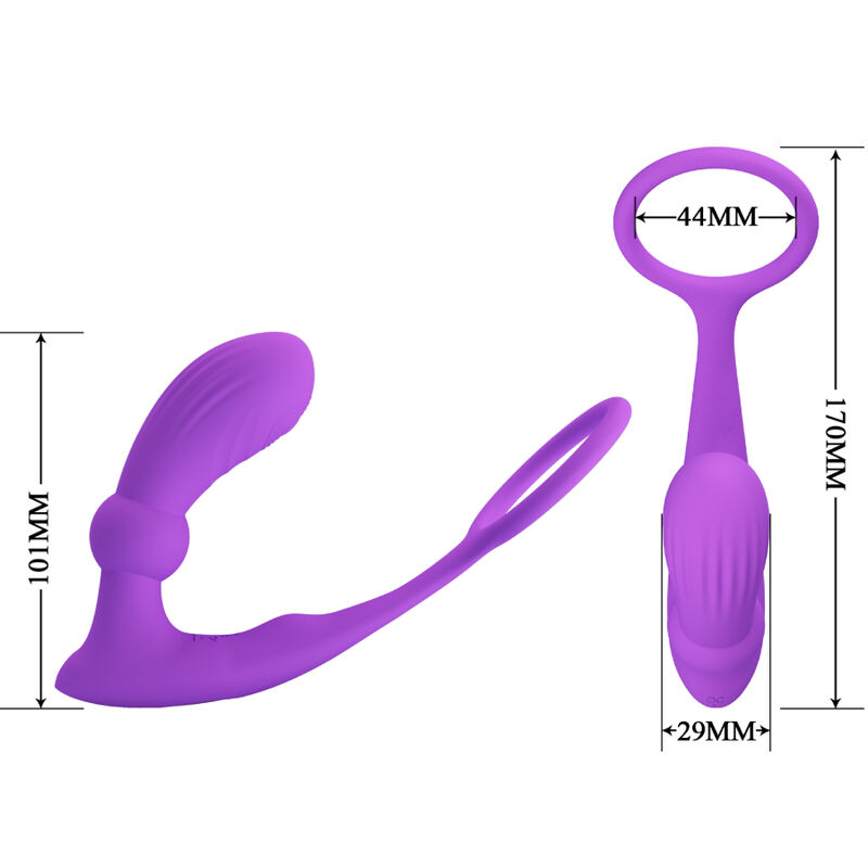 For Him-Warren Violet Inel Anal cu Vibrator-Silicon, 12 Trepte 4 img 163605 de5543b37d0d1371fbf893f7b6c2b46d 1