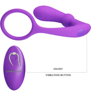 For Him-Warren Violet Inel Anal cu Vibrator-Silicon, 12 Trepte 10 For Him-Warren Violet Inel Anal cu Vibrator-Silicon, 12 Trepte - imagine 3