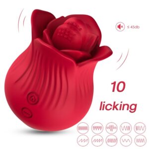 Armony Stimulators-Rose Vibrator și Stimulator, Roșu-Silicon, 10 6 Armony Stimulators-Rose Vibrator și Stimulator, Roșu-Silicon, 10 - imagine 1