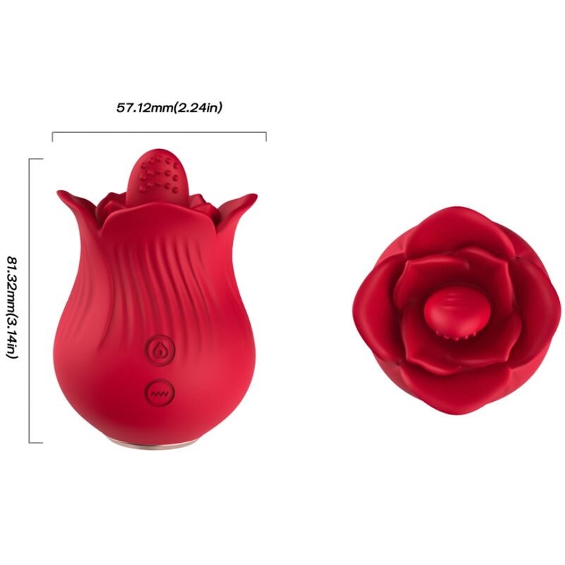 Armony Stimulators-Rose Vibrator și Stimulator, Roșu-Silicon, 10 4 img 163639 ec41e1a9be1b9202dea281c8be7a3f47 1