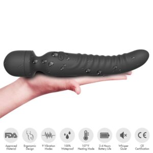 Armony Massagers-Mission Massager & Vibrator Efect de Încălzire-Negru 7 Armony Massagers-Mission Massager & Vibrator Efect de Încălzire-Negru - imagine 3