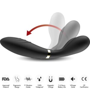 Armony Massagers-Y-wand Massager & Vibrator Cap Dublu - imagine 3