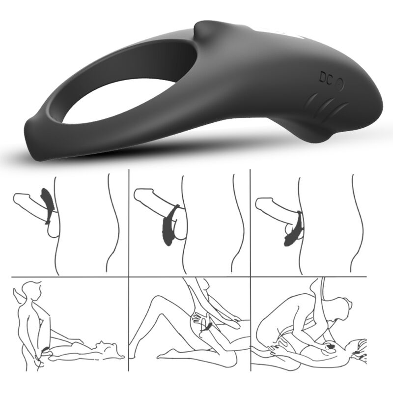 Armony For Him-Shark Inel Vibrator pentru Cuplu cu Telecomandă 3 img 163815 46268fb9e69a19a659567f43b04dbef8 1