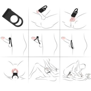 Armony For Him-Twins Inel Vibrator Dublu pentru Cuplu 7 Armony For Him-Twins Inel Vibrator Dublu pentru Cuplu - imagine 3