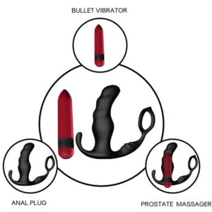 Armony Anal-Knight Vibrator Anal Prostată & Inel cu Telecomandă - imagine 3