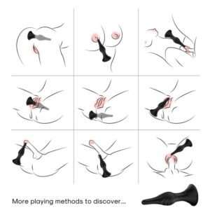 Armony Anal-Vibrator & Plug Anal cu Telecomandă Negru-Silicon - imagine 3