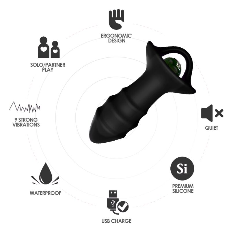 Armony Anal-Kylin Vibrator Tip Deget & Dop Anal cu Telecomandă 2 img 164083 db8facbe87426bcf37e78c54bea4965f 1
