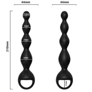 Armony Anal-Vibrator Finger Anal Plug Negru-Silicon, 10 Trepte - imagine 4