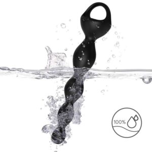 Armony Anal-Vibrator Finger Anal Plug Negru-Silicon, 10 Trepte - imagine 3