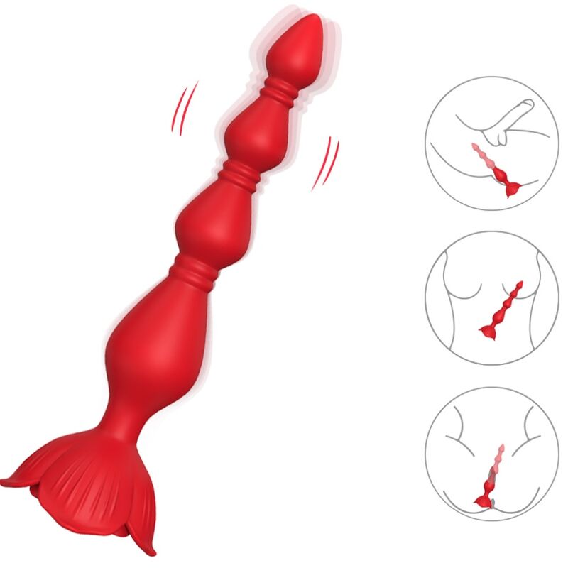 Armony Anal-Vibrator Pagoda Roz & Dop Anal Roșu-Silicon, 10 Trepte 3 img 164115 6968c38640bc03d71a4cfc3dd9465bcd 1