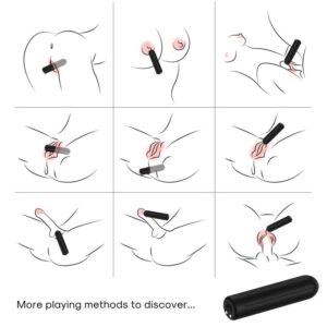 Armony Stimulators-Warhead Vibrator Bullet cu Telecomandă Negru 10 Armony Stimulators-Warhead Vibrator Bullet cu Telecomandă Negru - imagine 5