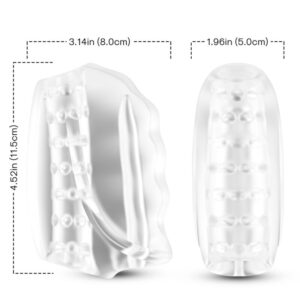 Armony For Him-Master Masturbator si Vibrator Transparent-TPE 6 Armony For Him-Master Masturbator si Vibrator Transparent-TPE - imagine 3