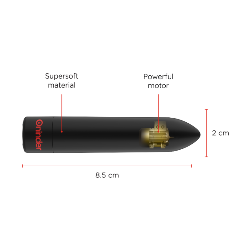 Oninder-Berlin Bullet Vibrator Negru 9 Moduri 8.5 X 2 cm 4 img 164479 8a984b05a969fd5d4e27774787a5b1fa 1