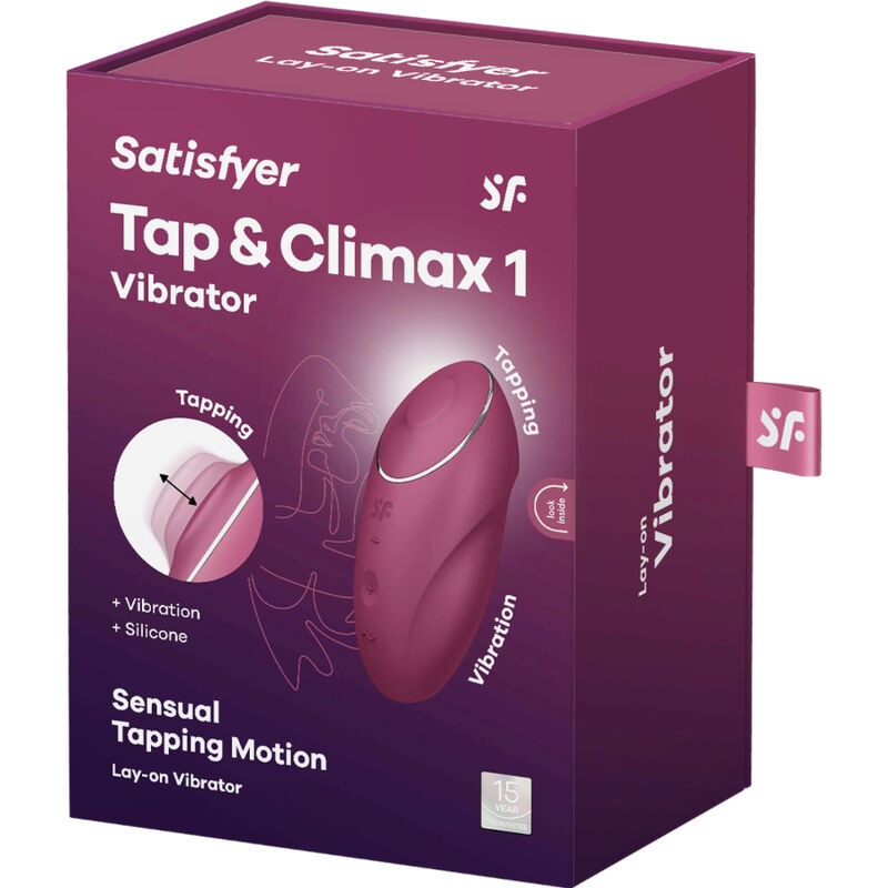 Satisfyer-Tap & Climax 1 Vibrator Lay-on, Gri/Roșu-Silicon, 10 3 Satisfyer-Tap & Climax 1 Vibrator Lay-on, Gri/Roșu-Silicon, 10 · Vibratoare (imaginea 4)