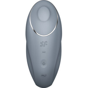 Satisfyer-Tap & Climax 1 Vibrator Lay-on, Gri/Roșu-Silicon, 10 8 Satisfyer-Tap & Climax 1 Vibrator Lay-on, Gri/Roșu-Silicon, 10 - imagine 3