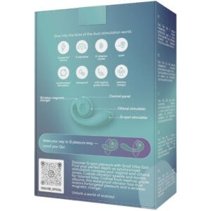 Snail Vibe - Gizi Dual Stimulator Pink, Roz/Turquesa/Violet 9 Snail Vibe - Gizi Dual Stimulator Pink, Roz/Turquesa/Violet - imagine 5