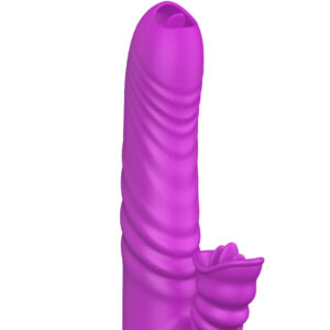 Armony-Angelia Vibrator Multifuncțional cu Dublă Limbă Violet - imagine 4