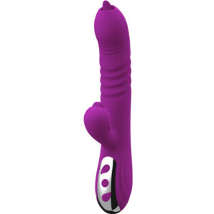 Armony-Fairy Vibrator Multifuncțional Double Tongue Violet Efect - imagine 2