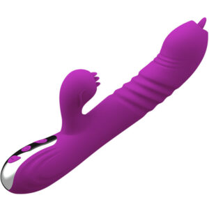 Armony-Fairy Vibrator Multifuncțional Double Tongue Violet Efect - imagine 1