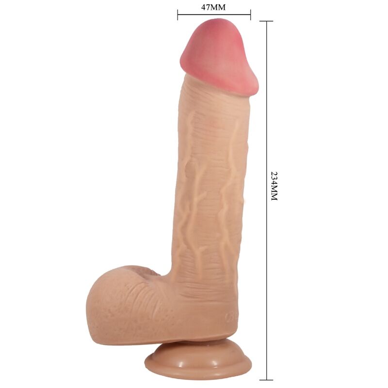 Dildos-Sliding Skin Series Dildo Realist cu Ventuză, Flesh 23.4 cm 2 img 165194 4a22774715f828795286e25f6fbc74e8 1
