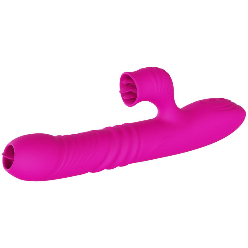 Armony-Fanny Vibrator Multifuncțional cu Dublă Limbă, Fuchsia 2 img 165268 1048ec3b55a7fe380b58a398a868f78a 1