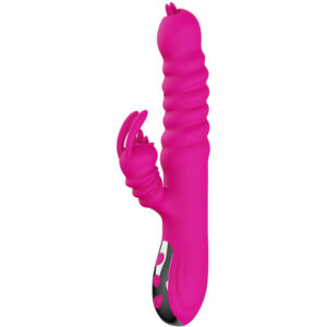 Armony-Rabbit Double Tongue Vibrator Multifuncțional Fucsia - imagine 5