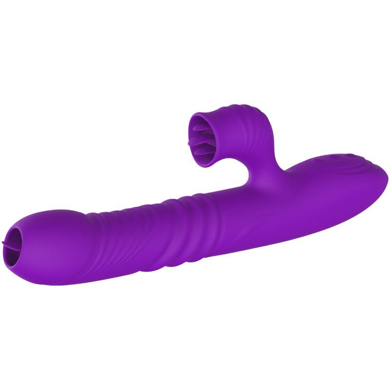 Armony-Vibrator Rabbit Fully G-spot cu Limbă Stimulantă, Violet 2 img 165282 ab299eb5a78b439cc1cb99ede17d831f 1