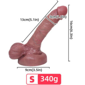 Armony-Dildo Realist din Silicon Lichid 13 cm - imagine 4
