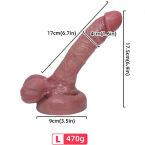 Armony-Dildo Realist din Silicon Lichid 17 cm - imagine 1