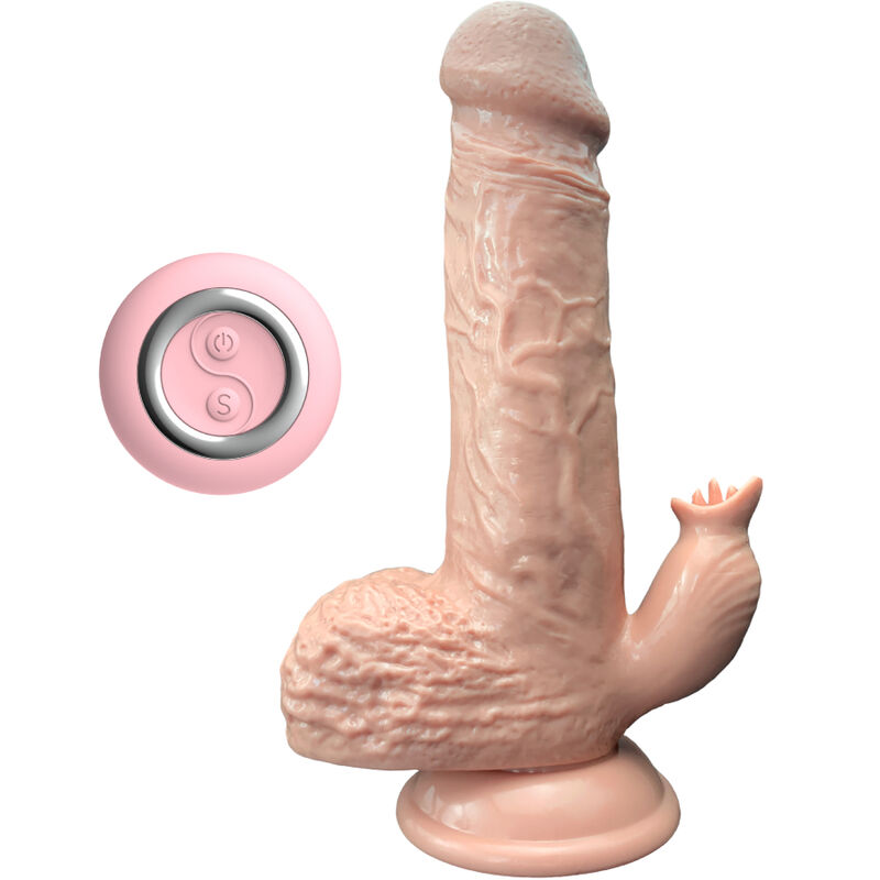 Armony - Dildo Realist Vibrator Pistonant cu Stimulator Lingual, 19 cm 1 img 165437 cef0ef3cf283846351056e9fa12fb651 1