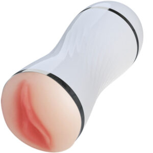 Armony-Masturbator Dublu Vagin și Gură, Alb-TPE 6 Armony-Masturbator Dublu Vagin și Gură, Alb-TPE - imagine 2