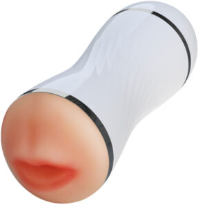 Armony-Masturbator Dublu Vagin și Gură, Alb-TPE 7 Armony-Masturbator Dublu Vagin și Gură, Alb-TPE - imagine 3