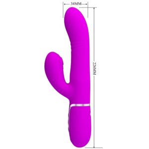 High Tech-Vibrator Multifuncțional Rabbit G-spot Fucsia-Silicon 7 High Tech-Vibrator Multifuncțional Rabbit G-spot Fucsia-Silicon - imagine 3