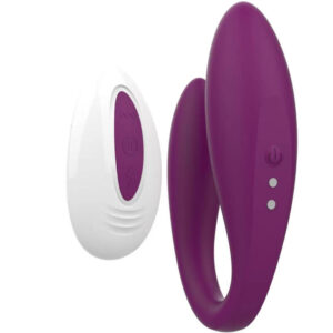 Armony-Kitty Vibrator pentru Cuplu Violet, Telecomandă-Silicon - imagine 3