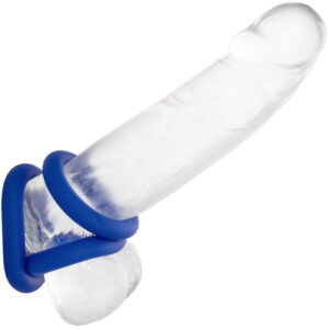 Calexotics-Admiral Set Inele Peniene Albastru-Silicon, Waterproof 7 Calexotics-Admiral Set Inele Peniene Albastru-Silicon, Waterproof - imagine 3