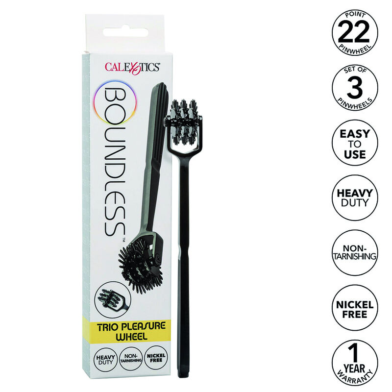 Calexotics-Roata Trio Boundless pentru Plăcere-Metal, Rotatie · Accesorii BDSM (imaginea 6)