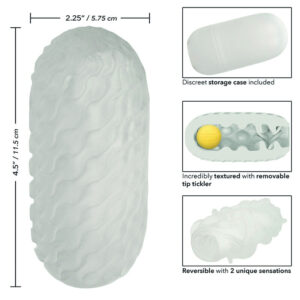 Calexotics-Boundless Reversible Squishy Ball Stroker Grey 14 Calexotics-Boundless Reversible Squishy Ball Stroker Grey - imagine 4