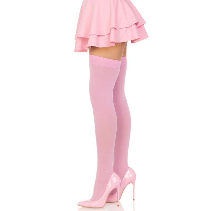 Leg Avenue Hosiery-Ciorapi Până pe Coapsă din Nylon, Roz 4 img 167208 d7af086b9afe7f932fb3ffed139388fc 1