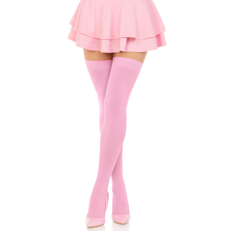 Leg Avenue Hosiery-Ciorapi Până pe Coapsă din Nylon, Roz 3 img 167209 d39cc37bc5c5638ceee7edbd643059d5 1